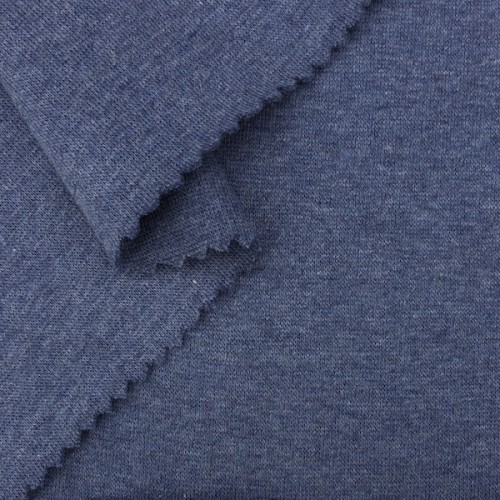 Bio Bündchenstoff jeansblau meliert