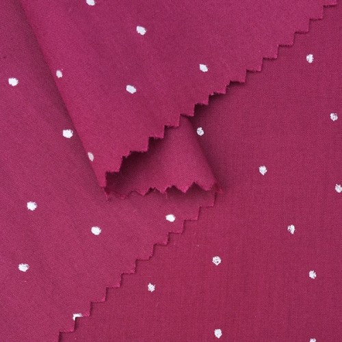 Bio Voile Glitzerpunkte bordeaux
