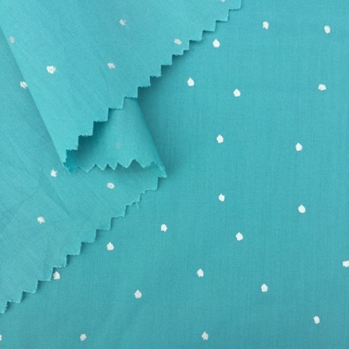 Bio Voile Glitzerpunkte türkis